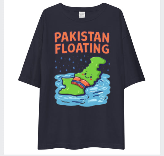 Pakistan Floating In Flood | Drop Shoulder Oversize T Shirt | Forza