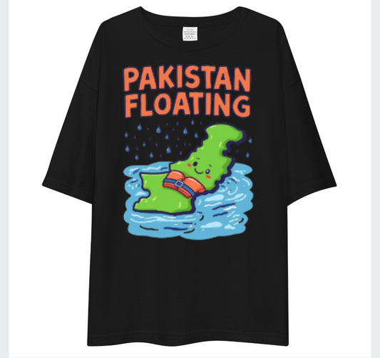 Pakistan Floating In Flood | Drop Shoulder Oversize T Shirt | Forza
